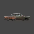 scrapped car 3d model