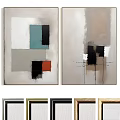 Decorative Photo Frames Featuring Abstract Art And Multiple Color Designs