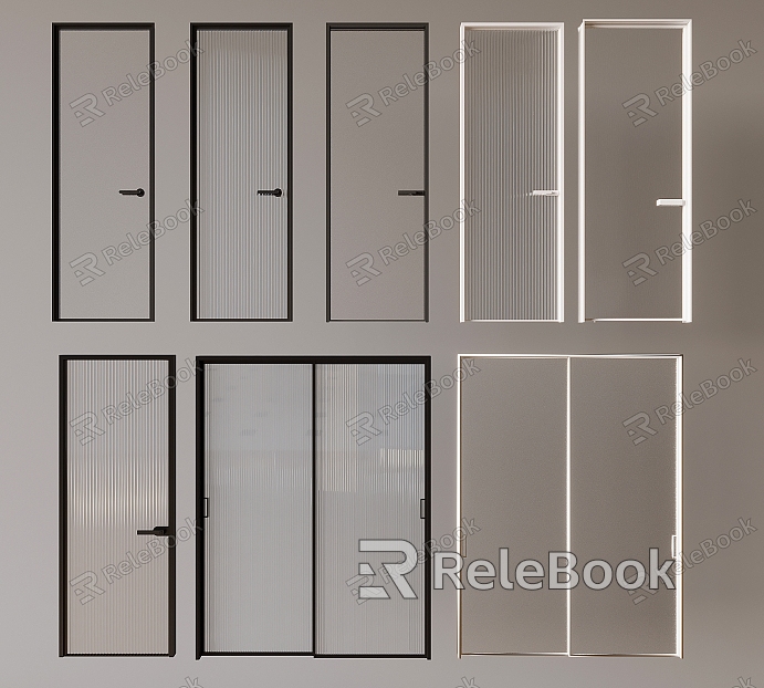 Glass single door Changhong glass swing door Changhong glass sliding door sliding door kitchen and bathroom glass door model