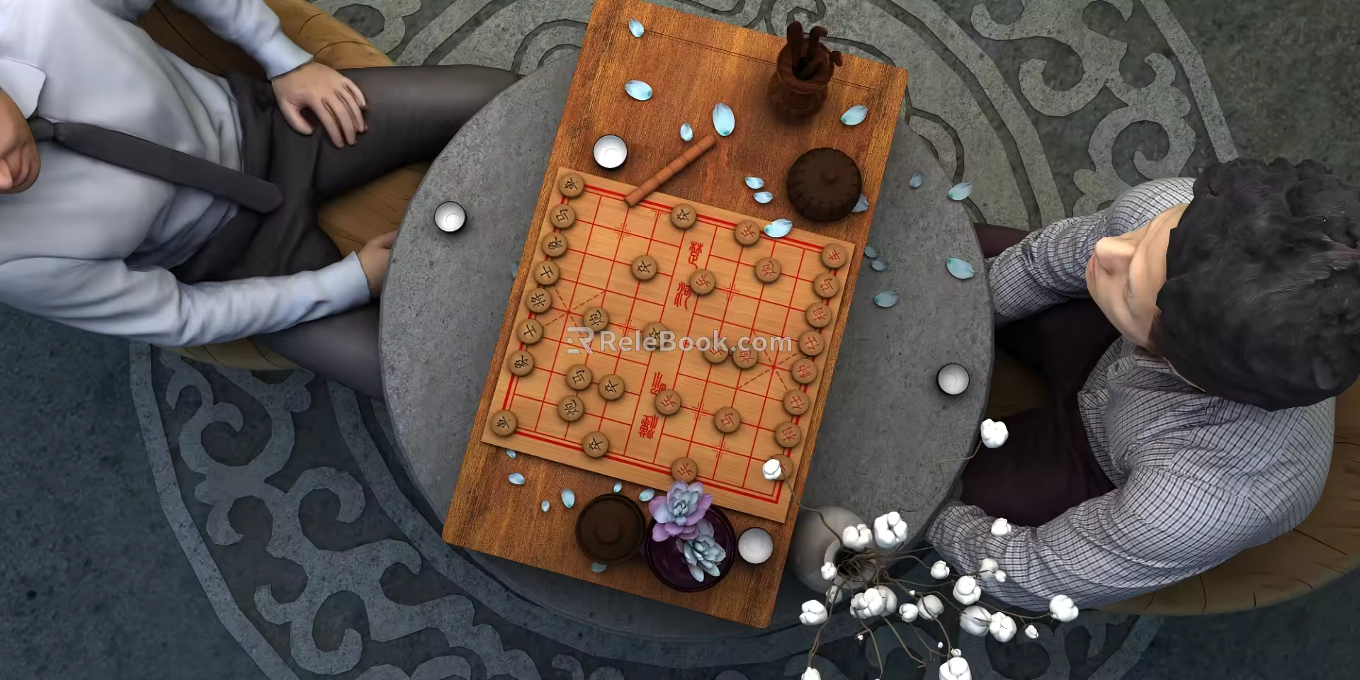 New Chinese Chess Play Chess 3d model