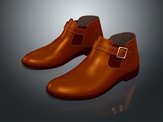 Modern Boots Men's Leather Shoes Men's Shoes Leather Shoes Men's Shoes 3d model