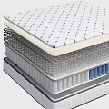 Double Bed Mattress With Layered Support Foam Coil Springs And Comfort Layers