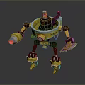 Mech Warrior Mech Soldier Machine Battlearm Mechanical Battlearm Machine Fighter Robot 3d model