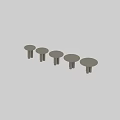 Modern Wooden Dining Table With Natural Wood Grain And Simple Minimalist Design