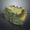 Rock Block Rock Block Rock Specimen Boulder Big Stone Block Rock Stratum Rock Stratum Rock Stratum Rock 3d model