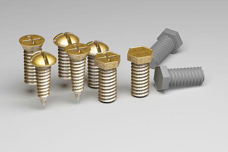 modern screw 3d model