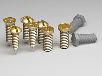 modern screw 3d model