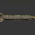 Old Military Bomb With Rusty Surface And Tail Fins Weapon Design