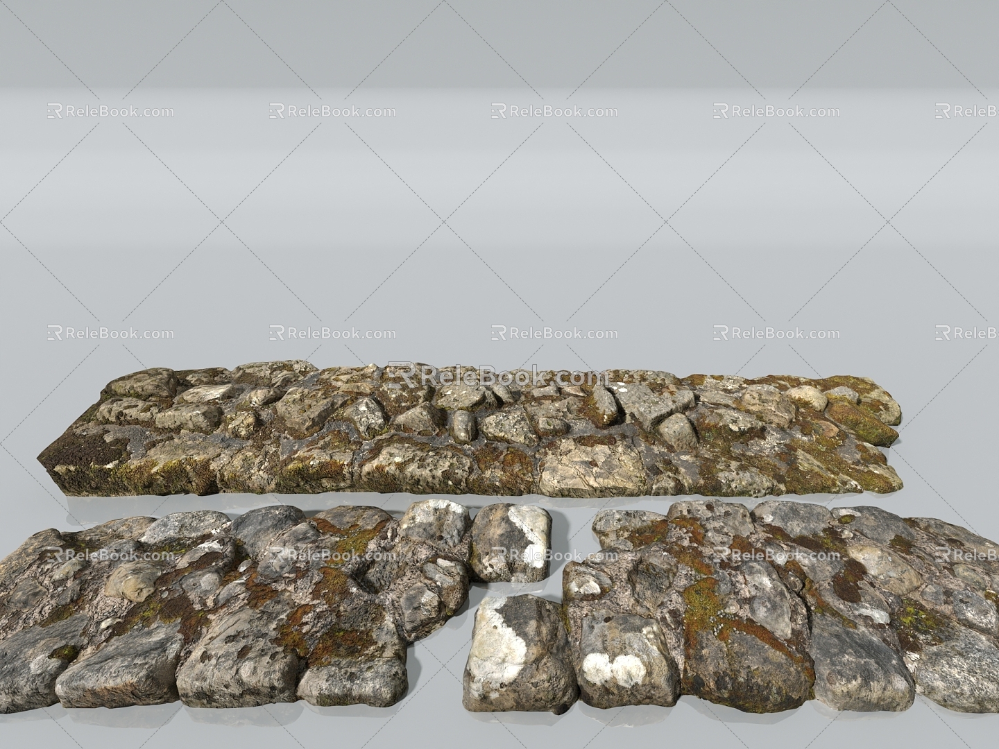 Ground Stone Ground Sand Damaged Ground Waste Ground Dirty Dirty Dirty Ground Natural 3d model