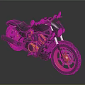 Black And Orange Cruiser Motorcycle With Modern Design Black Seat And Stylish Wheels