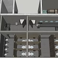 Hotel Restrooms Entrance Design With Ladies And Gents Signs And Accessible Facility
