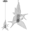 Modern Swallow Design Glass Chandelier For Stylish Interior Home Decoration