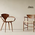 Two Different Wooden Chairs With Modern Design And Unique Features