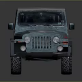 Teal Vintage Jeep With Soft Top Classic Body Graphics And Off Road Wheels