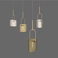 Modern Contemporary Pendant Lights With Textured Glass Shades And Brass Frames