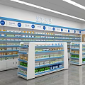 Well Stocked Health Specialty Store With Organized Product Shelves And Section Signs