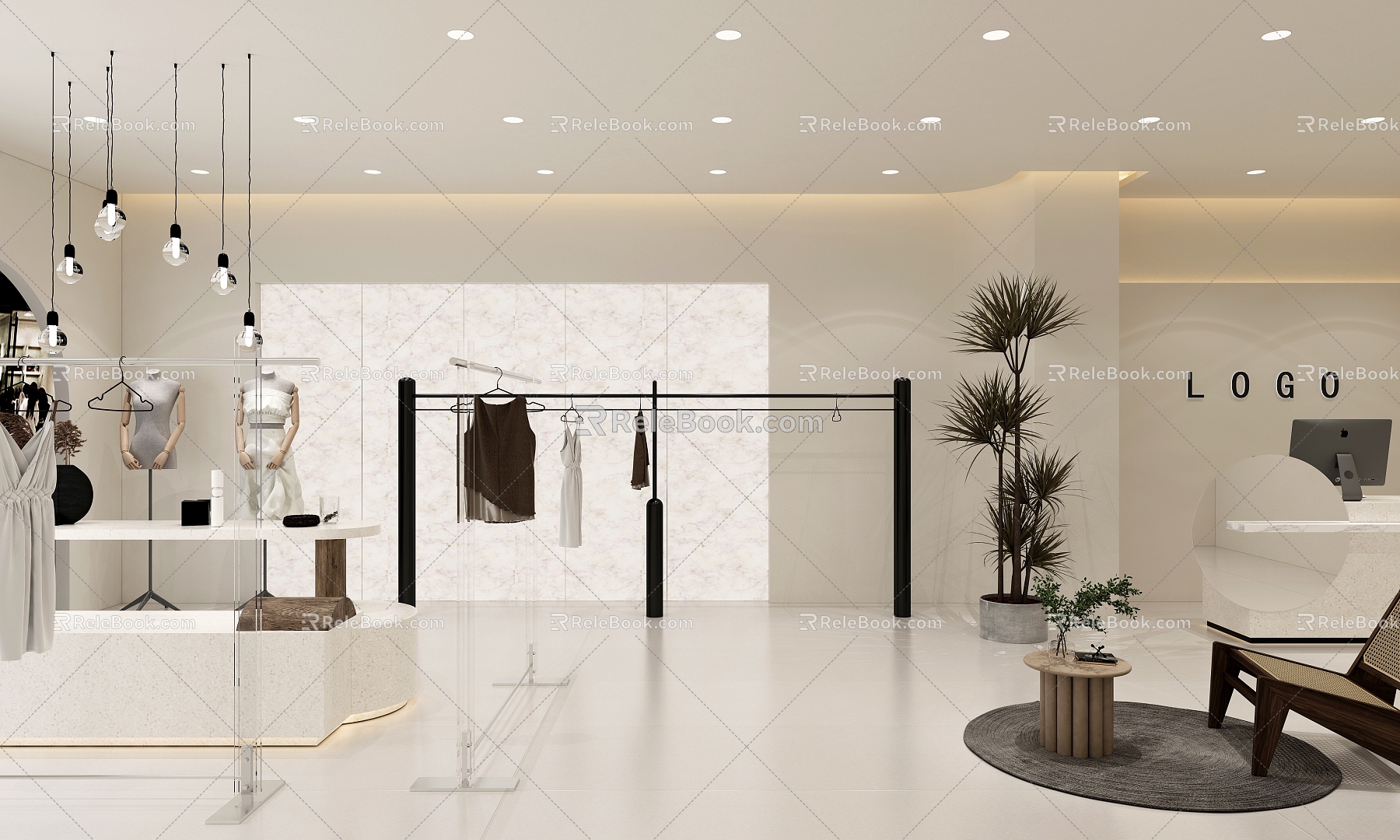 Modern Women's Shop 3d model