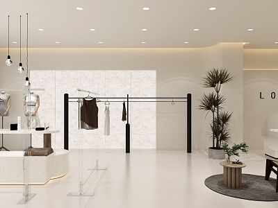 Modern Women's Shop 3d model