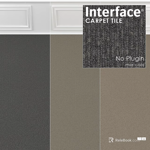 Carpet Tile With Multiple Colors And Modern Textured Design For Home Interior 3d model