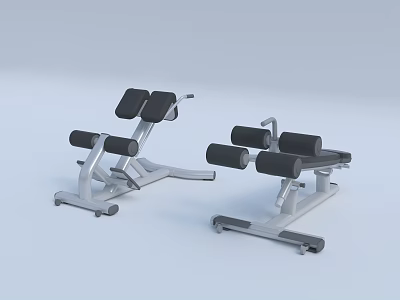 Adjustable Fitness Workout Benches With Ergonomic Padding For Home Gym Training 3d model