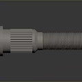 Polished Stainless Steel Industrial Bolt With Threaded Shank And Gear Like Structure