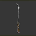 Fantasy Role Creature Themed Decorative Weapon Design With Intricate Details