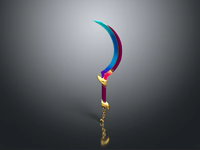 Sickle Narrow Fan Sickle Wide Fan Sickle Moon Bud Sickle Small Sickle Death Sickle Large Sickle Small Sickle 3d model
