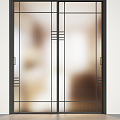 Modern sliding door kitchen door sliding door 3d model