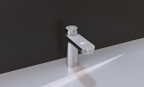 Electric hot water faucet with animation 3d model