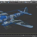 Camouflage Military Fighter Jet With Twin Engines And Cross Markings