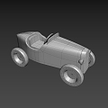 Modern toy car 3d model