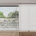 window screen curtain venetian blinds 3d model