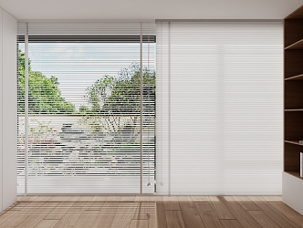 window screen curtain venetian blinds 3d model