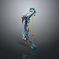 Crossbow Mechanical Crossbow Shift Bow and Arrow Shoot Far Equipment Weapons High-tech Crossbow 3d model