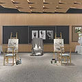 Modern Art Classroom 3d model