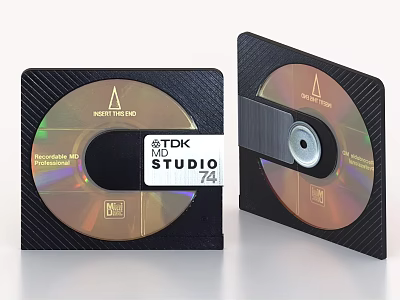 Board Game Entertainment TDK Studio 74 DVD Discs In Black Cases 3d model
