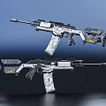 Modern submachine gun semi-automatic rifle high-tech gun new semi-automatic rifle 3d model