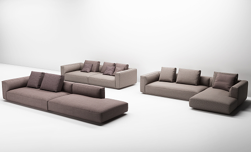 Modern Combination Sofa Combination 3d model