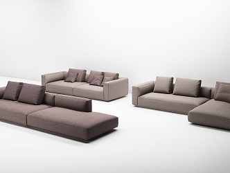 Modern Combination Sofa Combination 3d model