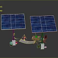 Solar Panels For Home Daily Electrical Appliances With Energy Storage And Outdoor Leisure Setup