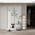 Modern floor lamp floor lamp combination 3d model