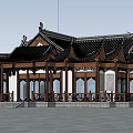 Chinese ancient building 3d model