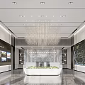Modern Luxury Sales Office Public Washroom Interior With Elegant Backlit Mirrors And Premium Wood Finishes