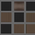 Textured Wall Panels In Various Colors With Vertical Stripes And Square Patterns
