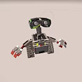 tracked intelligent robot 3d model