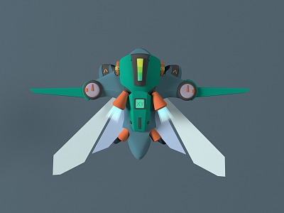 Sci-fi Backpack Sci-fi Aircraft Backpack 3d model