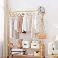 Golden Clothes Rack Organizing Clothes Hats And Storage In Living Space