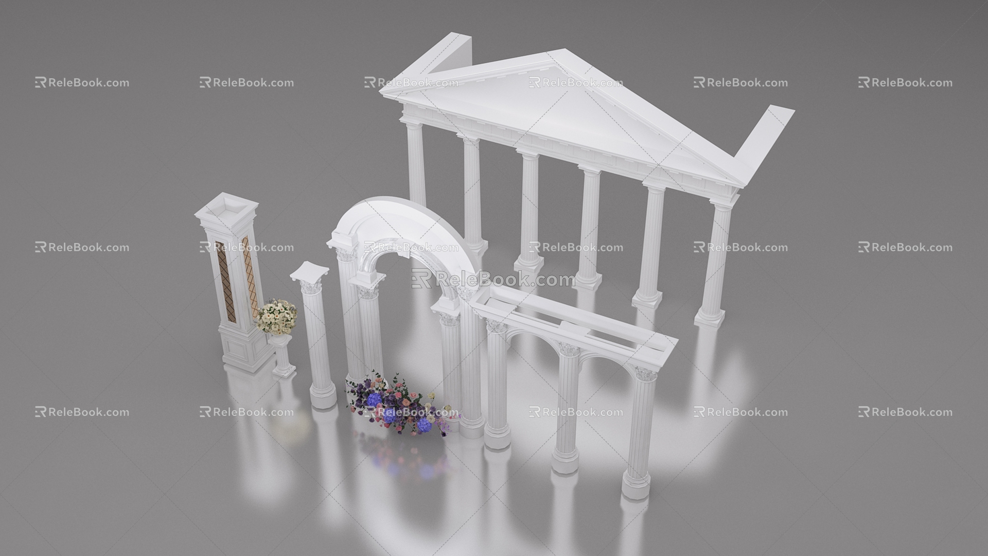 European architecture 3d model