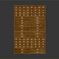 Practical Wooden Storage Cabinet With Multiple Drawers Tiered Design For Organized Storage