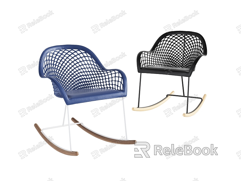 Simple fashion atmosphere rocking chair combination model